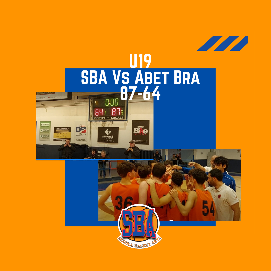 U19: Continua il trend positivo della Sba under 19