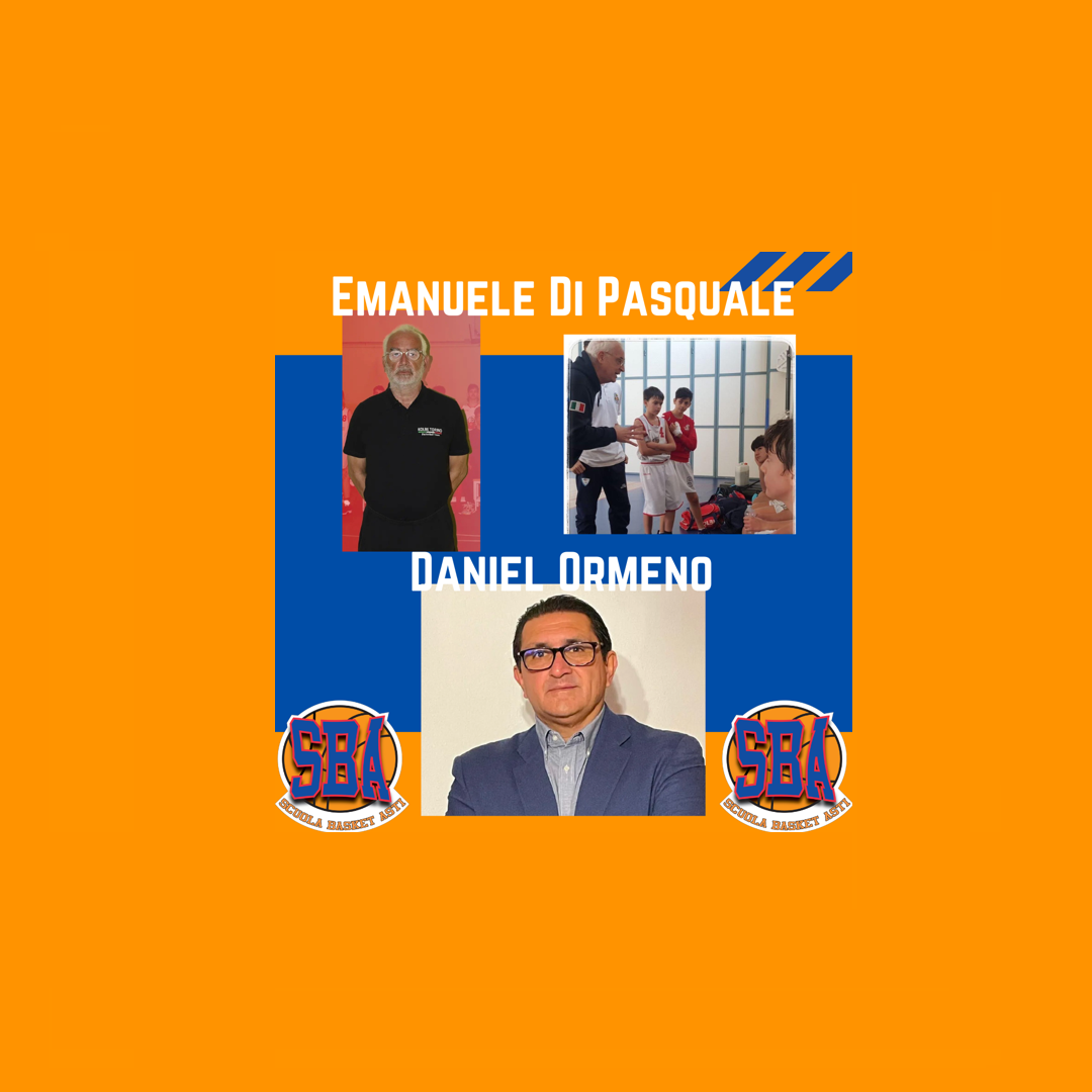 La SBA rinforza lo staff tecnico firmando Emanuele Di Pasquale e Daniel Ormeno!