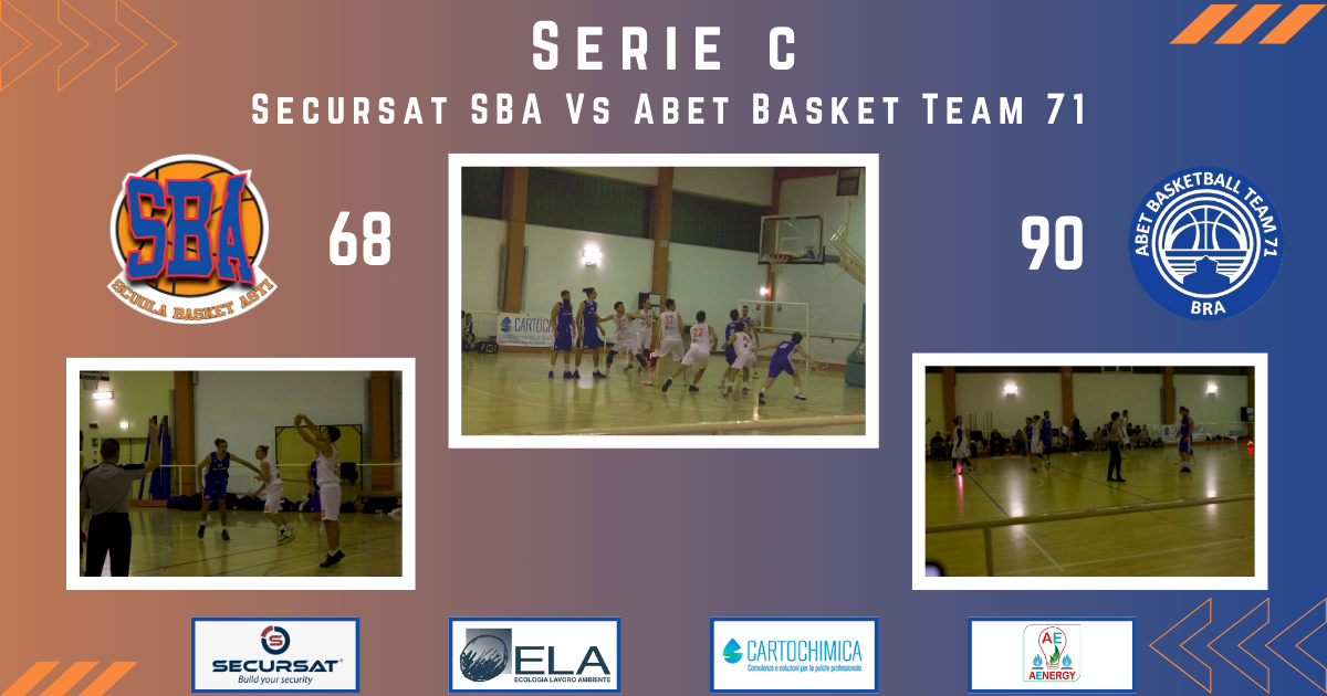 Serie C PIEMONTE: l’Abet Basket Team 71 Bra regola nell’ultima gara dell’anno solare la SBA