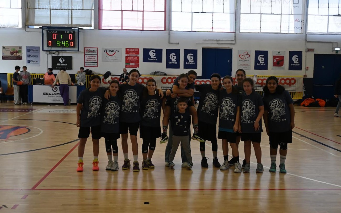 Under 13 Femminile: due su due nel girone di ritorno della Coppa per la SBA!