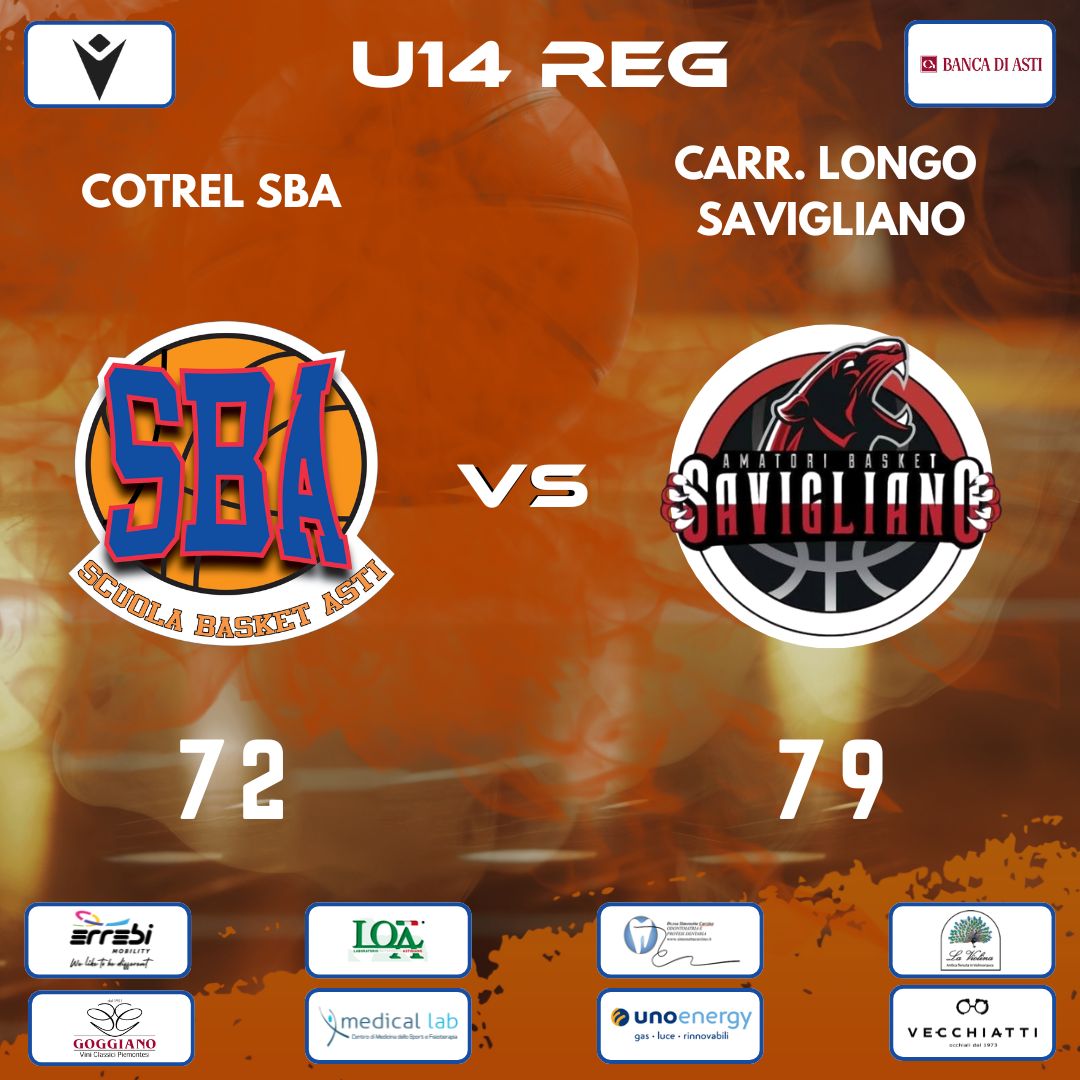 Under 14 Regionale: Savigliano conquista il big match con la Cotrel SBA al supplementare!